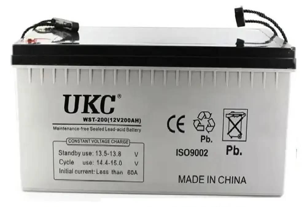 Акумулятор гелевий UKC GEL Battery тяговий 200 Ah 12 V (11653326)
